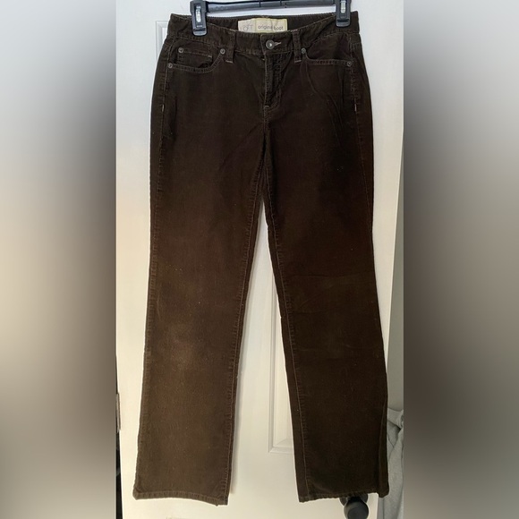 Loft Brown corduroy original boot cut pants. Size 2 - Picture 1 of 6